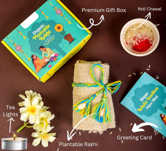Set of 1 Organic Rakhi