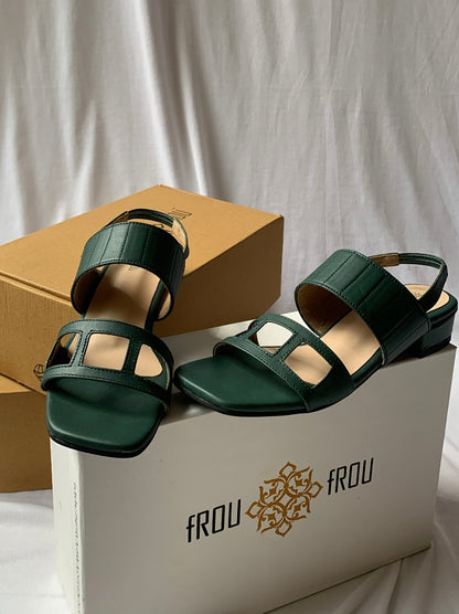 Forest Green Bria Sandals