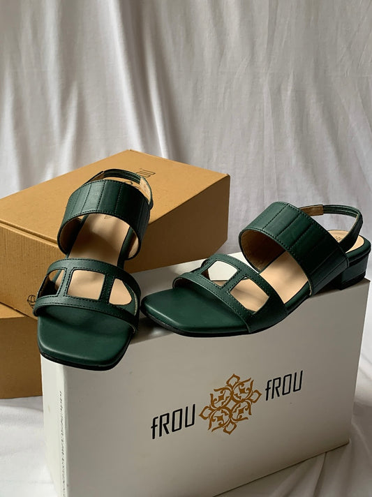 Forest Green Bria Sandals