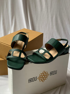 Forest Green Bria Sandals