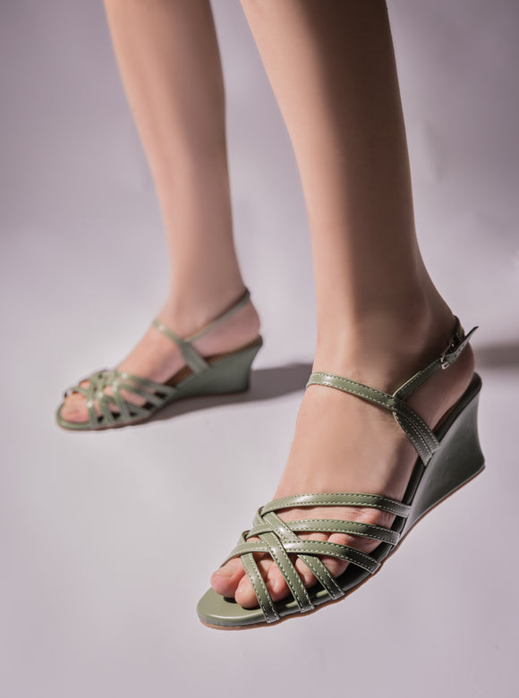 Green Esme Sandals
