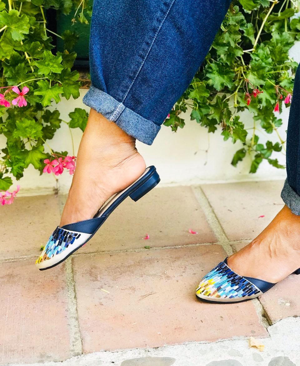 Ivory Iris Mules