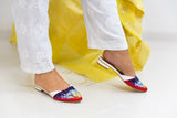 Pink Iris Mules