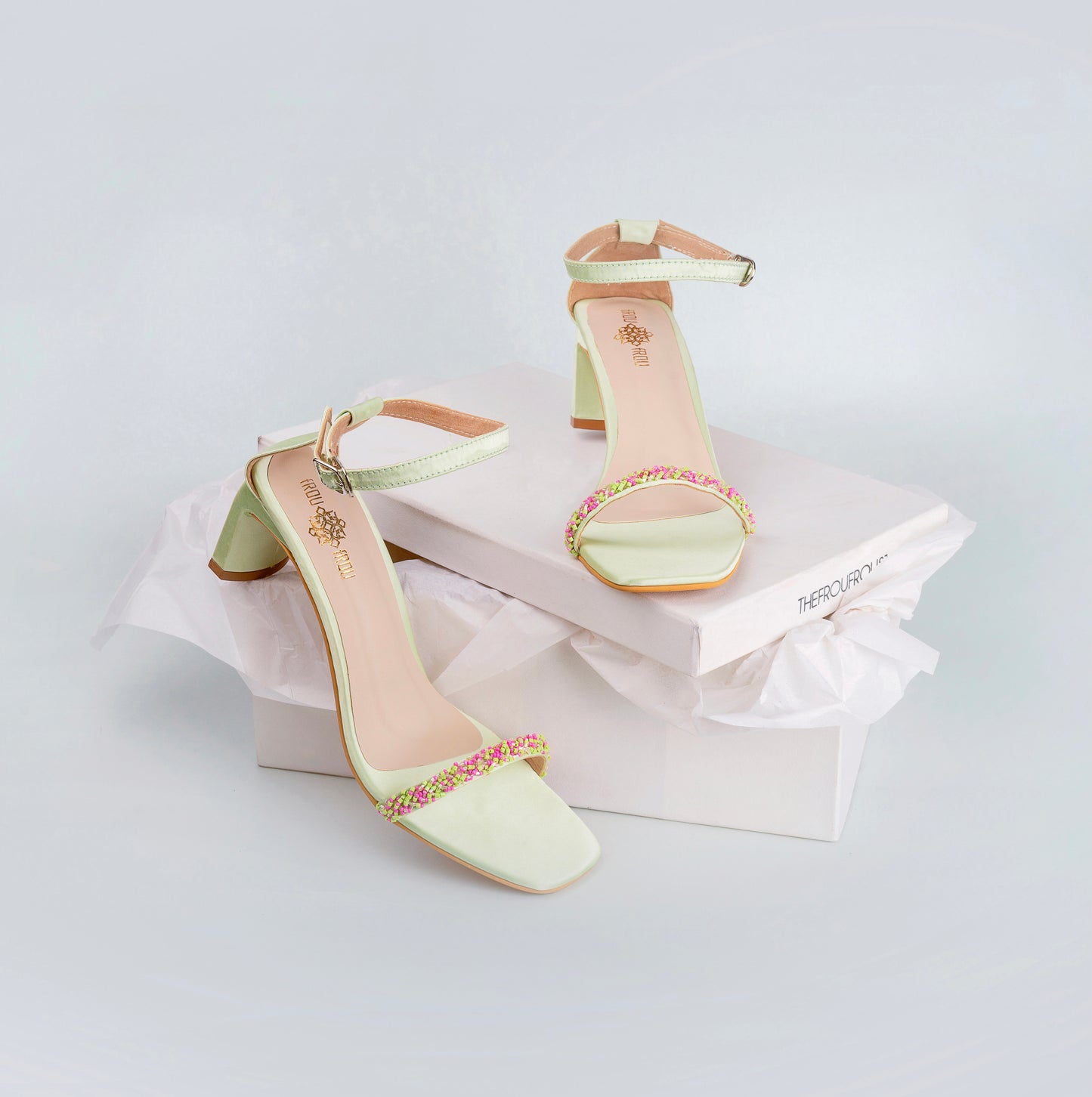Florescent Green Kelly Sandals