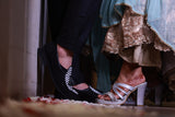 Aurora Silver Block Heels