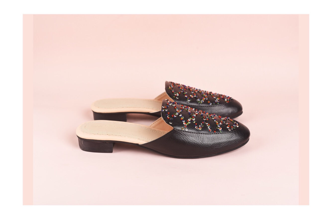 Black Ember Mules