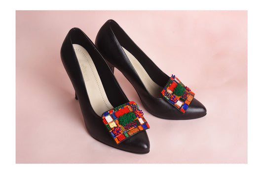 Black Melisande Court Shoe