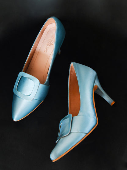 Bright Blue Audrey Stilettos