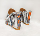 Vivienne Silver Wedges