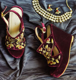 Kiyana Velvet Wedges